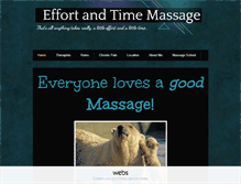 Tablet Screenshot of effortandtimemassage.com